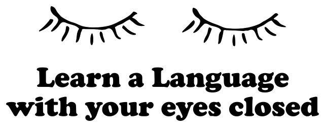 Eyes closed illustration